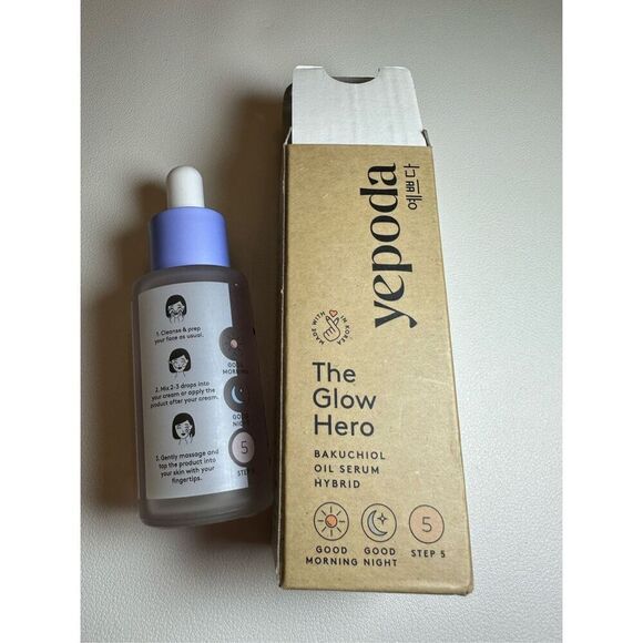 Yepoda - The Glow Hero - Oil Serum with Bakuchiol. Slow aging serum for radiant - Picture 2 of 7
